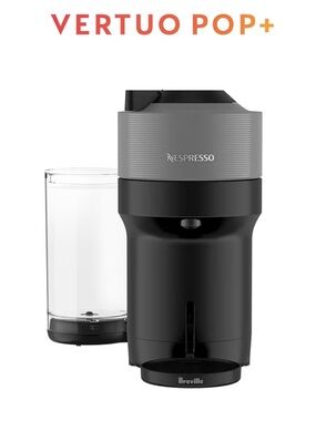 Nespresso Vertuo Pop+ Coffee Maker in Gray and Black